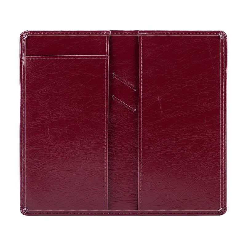 Aurya Leather Checkbook Covers for Personal Checkbook, Checkbook Holder with Free Vinyl Divider, Checkbook Cover for Duplicate Checks for Men and Women - Image 1